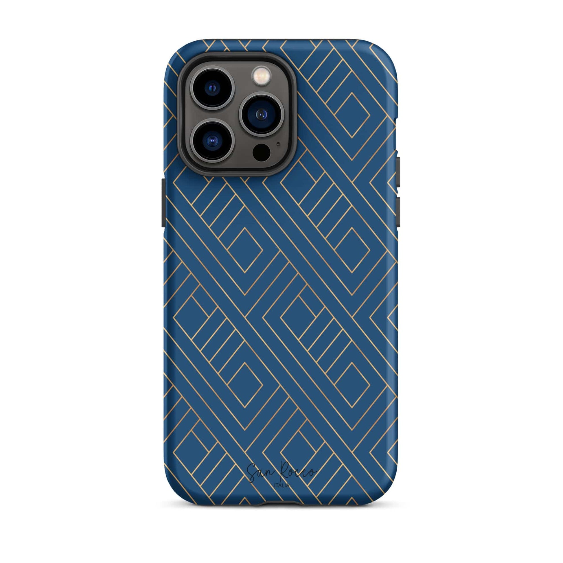 Blue and Gold Tough Case for iPhone® - Premium  - Just €39.95! Shop now at San Rocco Italia
