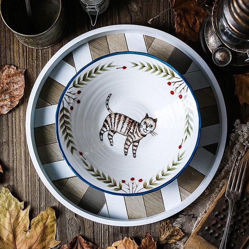 Hand-Painted Animal Bowls and Cups - Premium Bowl - Shop now at San Rocco Italia