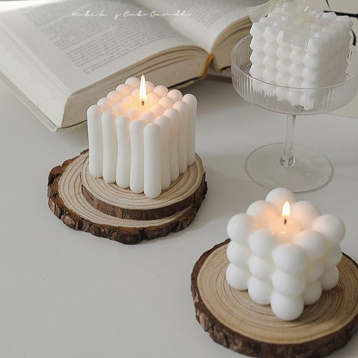 Bubble cube candle - soy wax - Premium  - Just €16.95! Shop now at San Rocco Italia