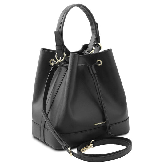 Minerva - Leather bucket bag | TL142145 - Premium Bucket Bag - Just €112.24! Shop now at San Rocco Italia