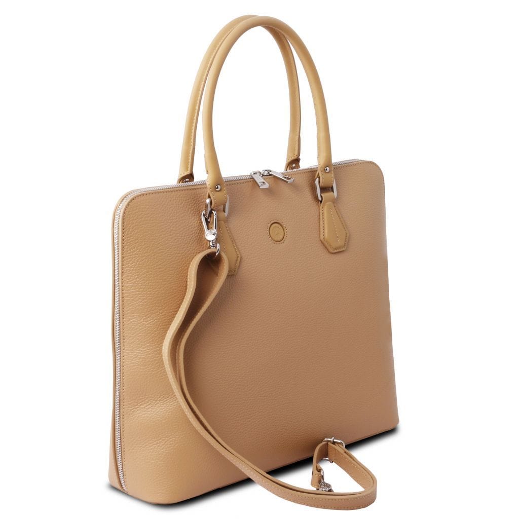 Magnolia - Leather business bag for women | TL141809 laptop bag - Premium Business bag - Shop now at San Rocco Italia