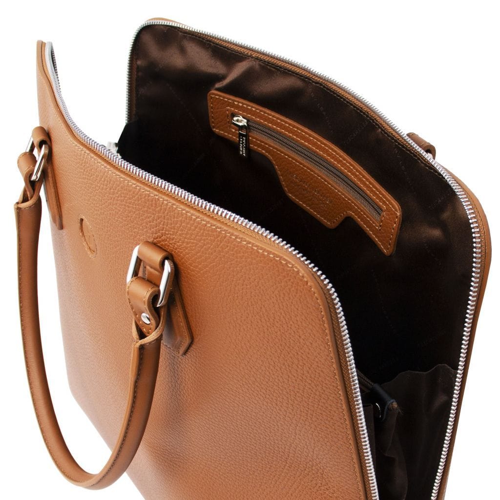 Magnolia - Leather business bag for women | TL141809 laptop bag - Premium Business bag - Shop now at San Rocco Italia