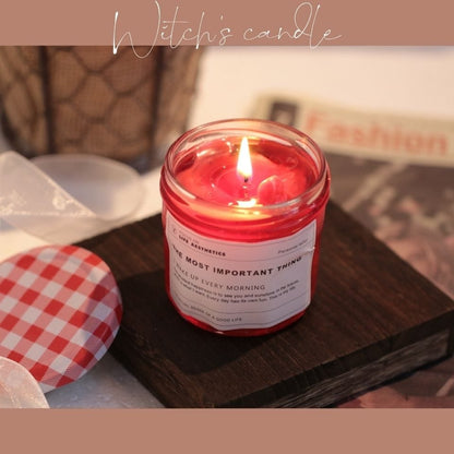 Scented Strawberry and Cherry Jam Soy Wax Candles - Premium Candles - Shop now at San Rocco Italia