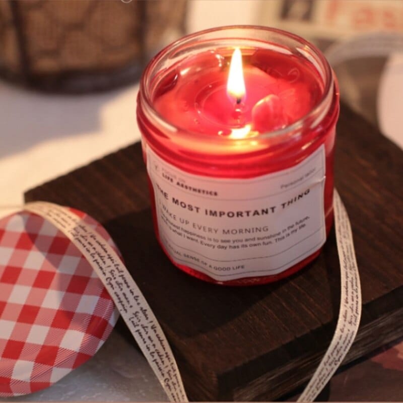 Scented Strawberry and Cherry Jam Soy Wax Candles - Premium Candles - Shop now at San Rocco Italia