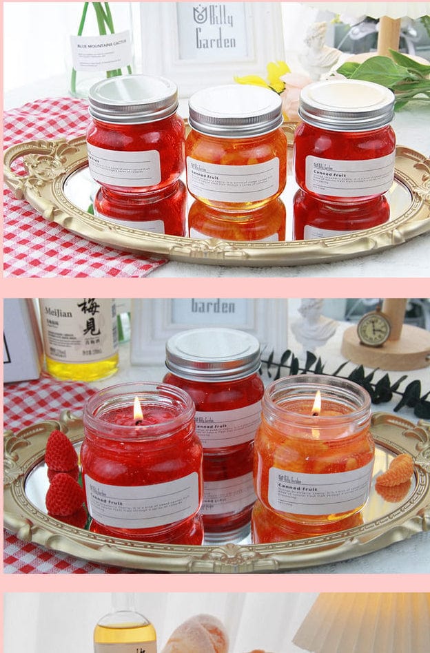 Scented Strawberry and Cherry Jam Soy Wax Candles - Premium Candles - Shop now at San Rocco Italia