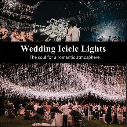 Indoor/Outdoor LED Waterfall Lights with 8 Modes - Christmas Lights -  sanroccoitalia.it