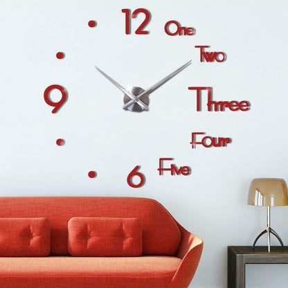 3D Wall Sticker Clock - Premium Clock - Just €21.95! Shop now at San Rocco Italia