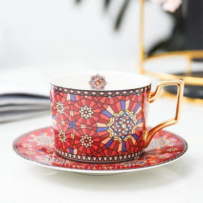 Gold Handled Mugs, and Cup and Saucer Set - Premium Cups - Shop now at San Rocco Italia