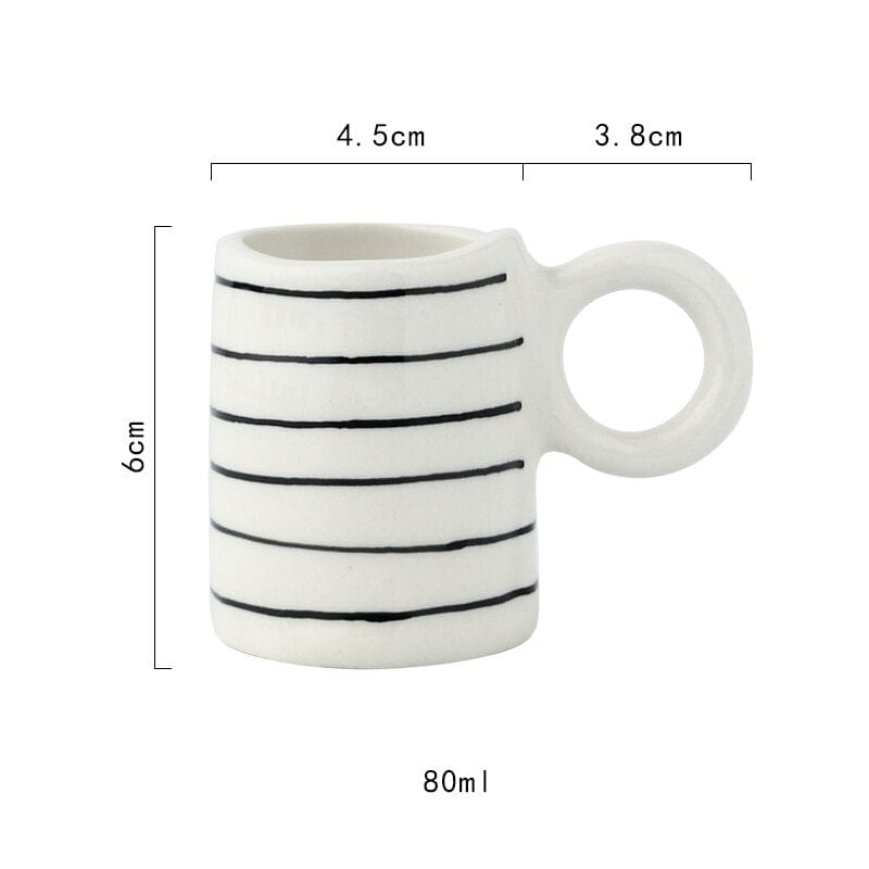 Hand Painted Espresso Cups | 80 ml - Premium Cups - Shop now at San Rocco Italia