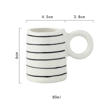 Hand Painted Espresso Cups | 80 ml - Premium Cups - Shop now at San Rocco Italia