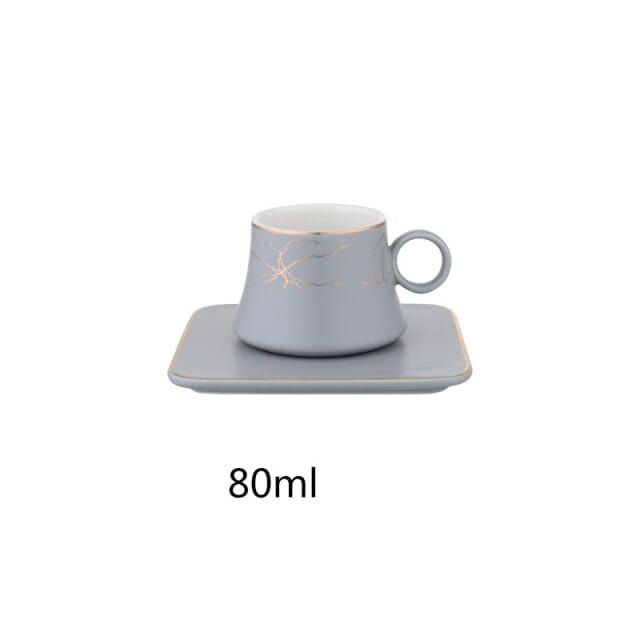 Marble Espresso Cups and Saucers | 80 ml - Premium Cups - Just €25.95! Shop now at San Rocco Italia