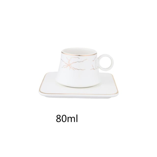 Marble Espresso Cups and Saucers | 80 ml - Premium Cups - Just €25.95! Shop now at San Rocco Italia