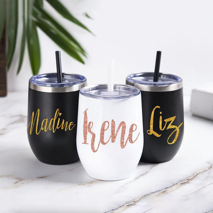 Personalised Stemless Wine Tumbler | 12oz - Premium Cups - Just €28.95! Shop now at San Rocco Italia