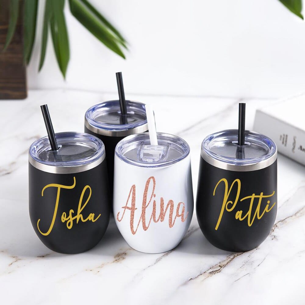 Personalised Stemless Wine Tumbler | 12oz - Premium Cups - Just €28.95! Shop now at San Rocco Italia