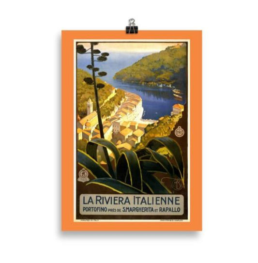 La Riviera Italienne - Portofino Poster - Premium Decoration - Shop now at San Rocco Italia