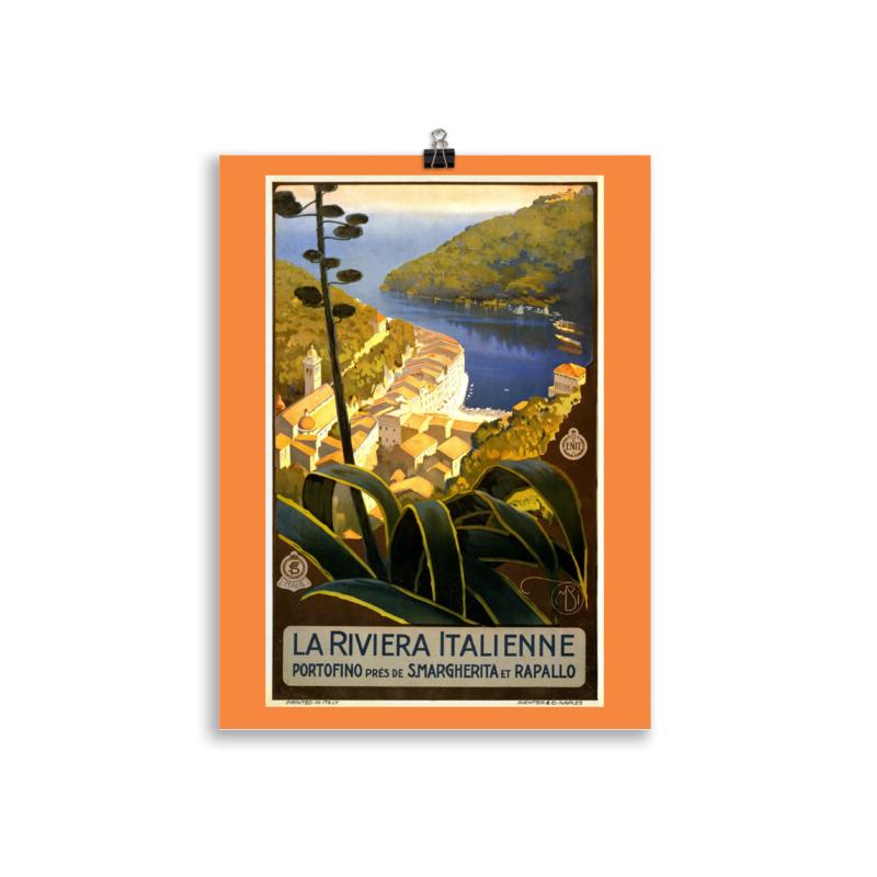 La Riviera Italienne - Portofino Poster - Premium Decoration - Just €29.95! Shop now at San Rocco Italia