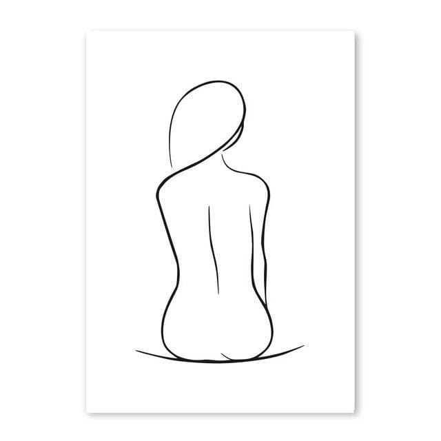 Line Drawings on Canvas - Premium Decoration - Shop now at San Rocco Italia