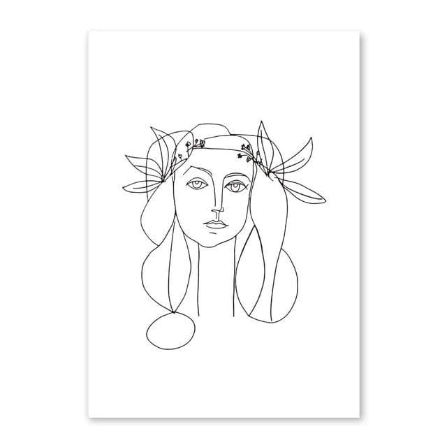 Line Drawings on Canvas - Premium Decoration - Shop now at San Rocco Italia