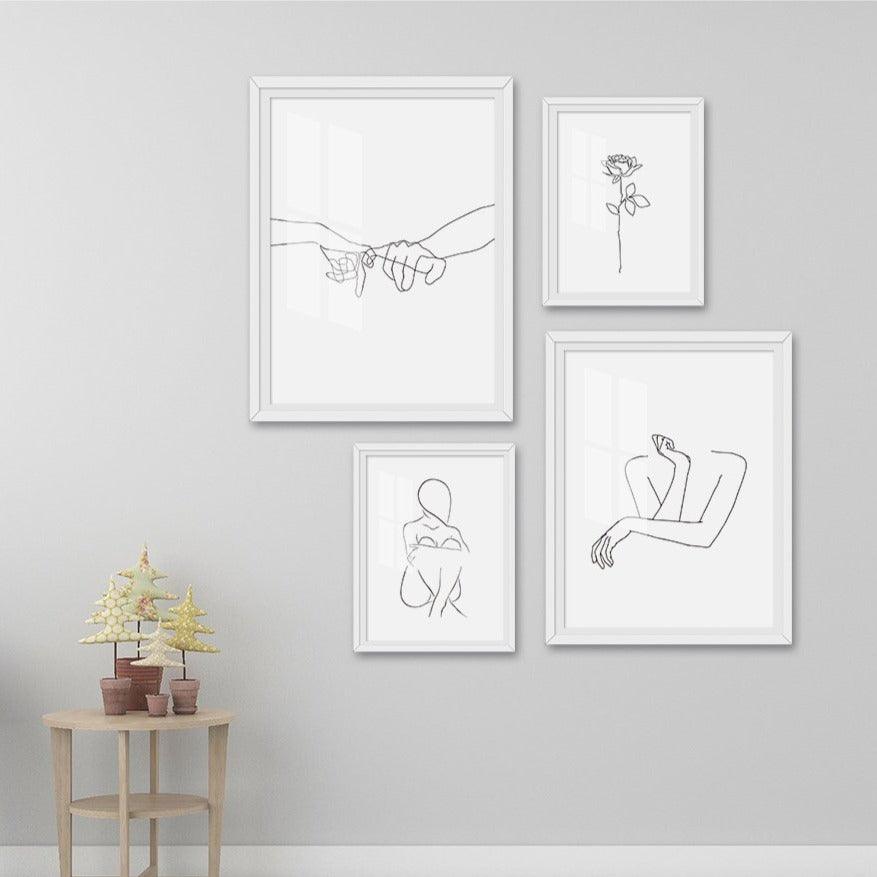 Line Drawings on Canvas - Premium Decoration - Shop now at San Rocco Italia