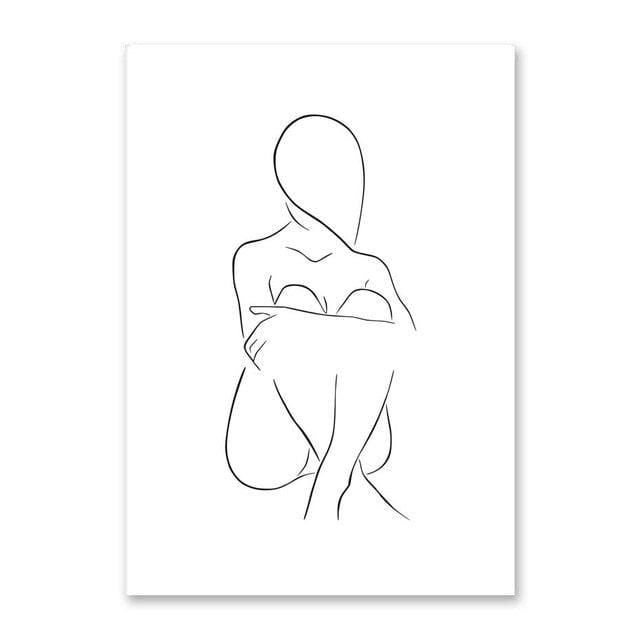 Line Drawings on Canvas - Premium Decoration - Shop now at San Rocco Italia