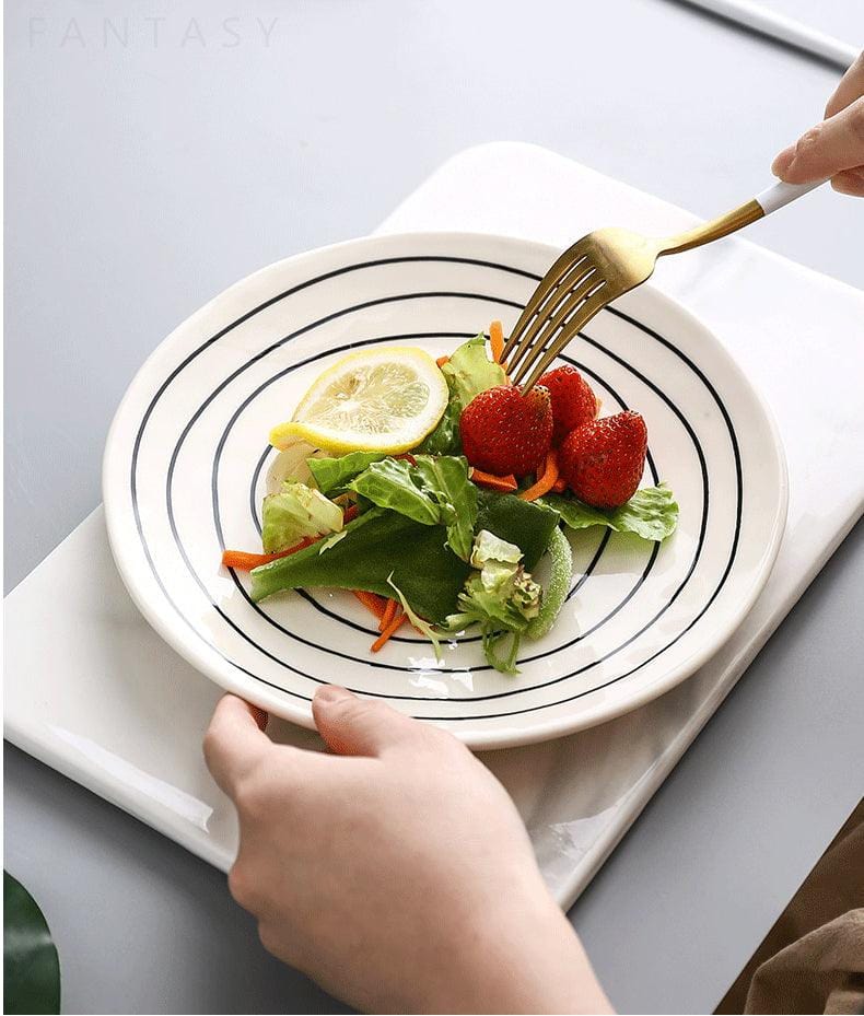 Contemporary Kaleidoscope Hand Painted Plates - Premium Dinnerware - Just €44.95! Shop now at San Rocco Italia