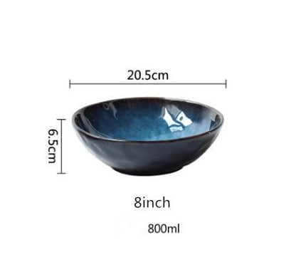 Deep Blue Ceramic Bowls - Premium Dinnerware - Just €56.95! Shop now at San Rocco Italia