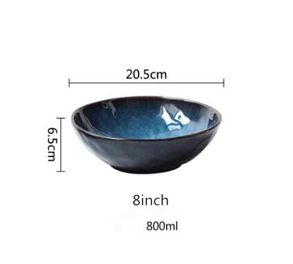 Deep Blue Ceramic Bowls - Premium Dinnerware - Shop now at San Rocco Italia