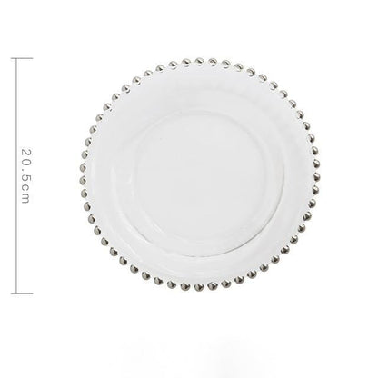 Gold/Silver and White Plates for Special Occasions or Events - Premium Dinnerware - Just €29.95! Shop now at San Rocco Italia