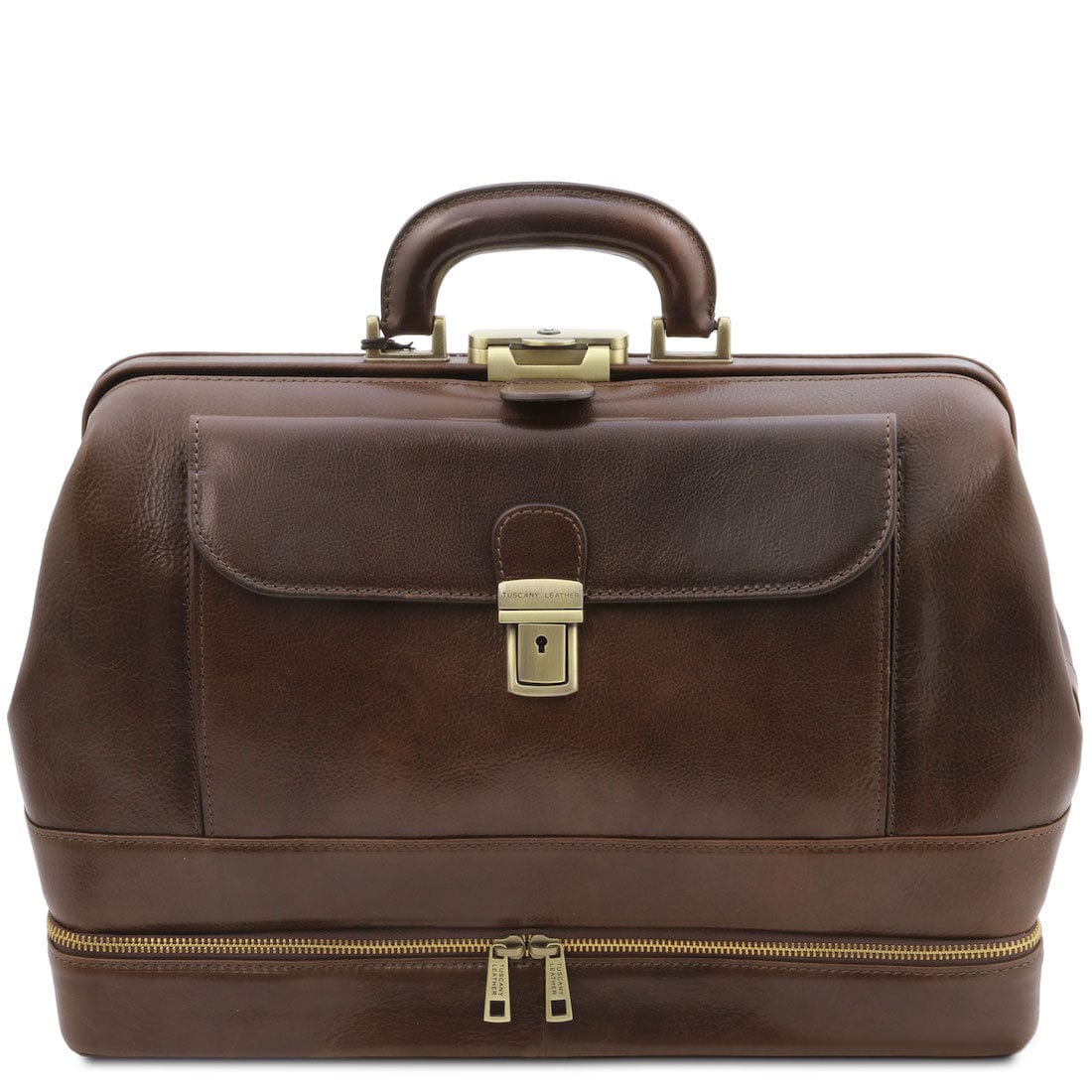 Giotto - Exclusive double-bottom leather doctor bag | TL142071 - Premium Doctor bags - Shop now at San Rocco Italia