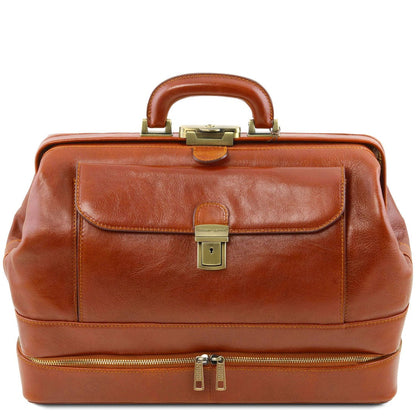 Giotto - Exclusive double-bottom leather doctor bag | TL142071 - Premium Doctor bags - Just €500.20! Shop now at San Rocco Italia