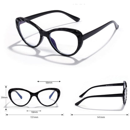 Cat Eye Blue Light Glasses With Case - Premium Eyeglasses - Shop now at San Rocco Italia