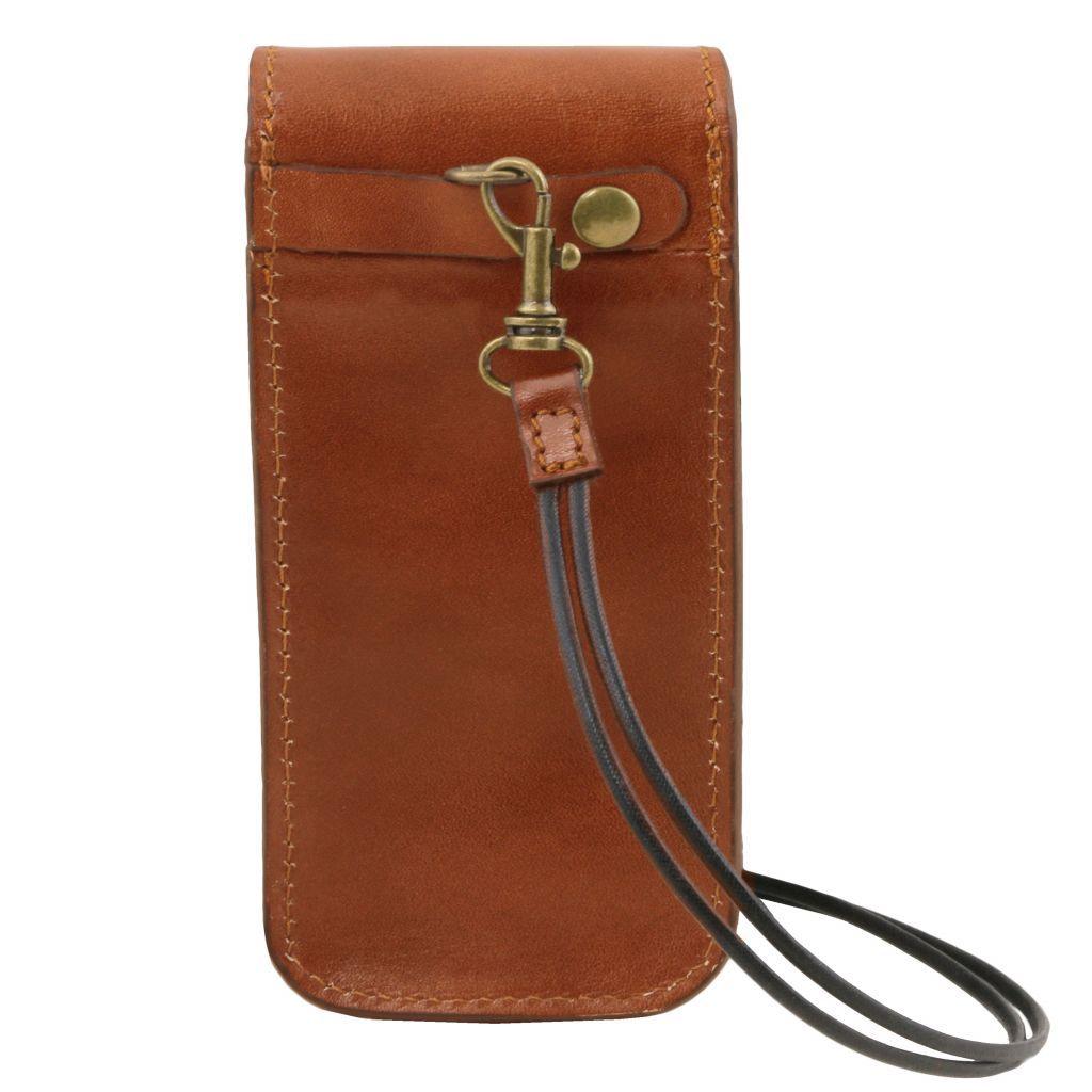 Exclusive leather eyeglasses/Smartphone holder Large size | TL141321 - Premium Free time leather accessories - Shop now at San Rocco Italia