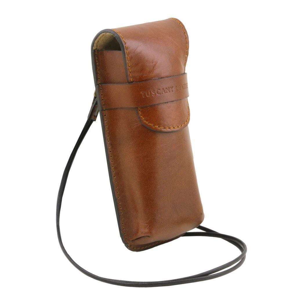 Exclusive leather eyeglasses/Smartphone/Watch holder | TL141282 - Premium Free time leather accessories - Shop now at San Rocco Italia