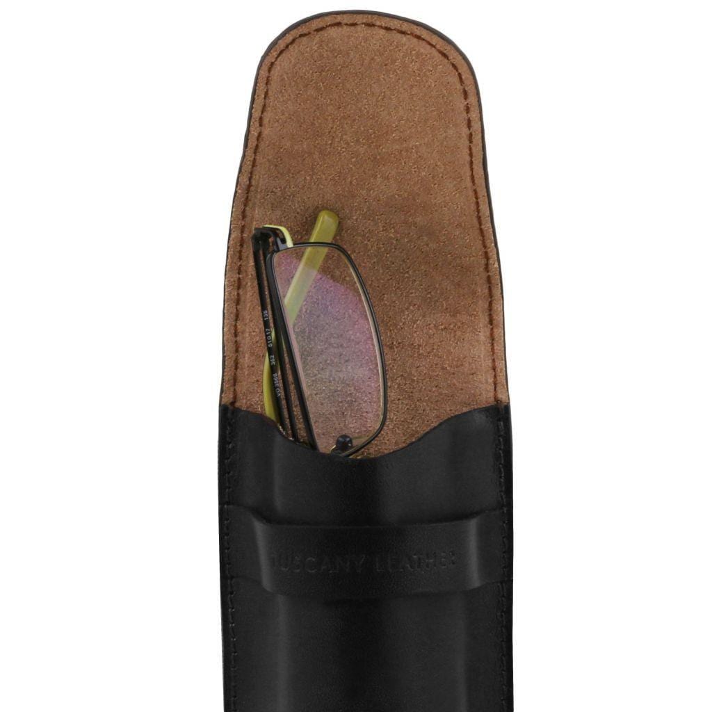 Exclusive leather eyeglasses/Smartphone/Watch holder | TL141282 - Premium Free time leather accessories - Shop now at San Rocco Italia