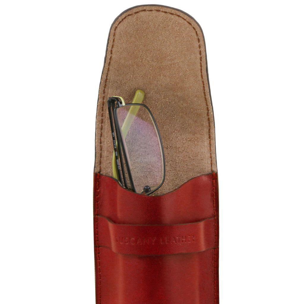 Exclusive leather eyeglasses/Smartphone/Watch holder | TL141282 - Premium Free time leather accessories - Shop now at San Rocco Italia