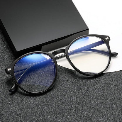 Round Blue Light Blocking Glasses - Unisex - Premium Glasses - Shop now at San Rocco Italia