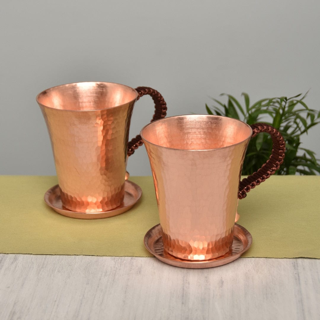 Hammered Copper Cups with Lid - Premium  - Just €61.95! Shop now at San Rocco Italia