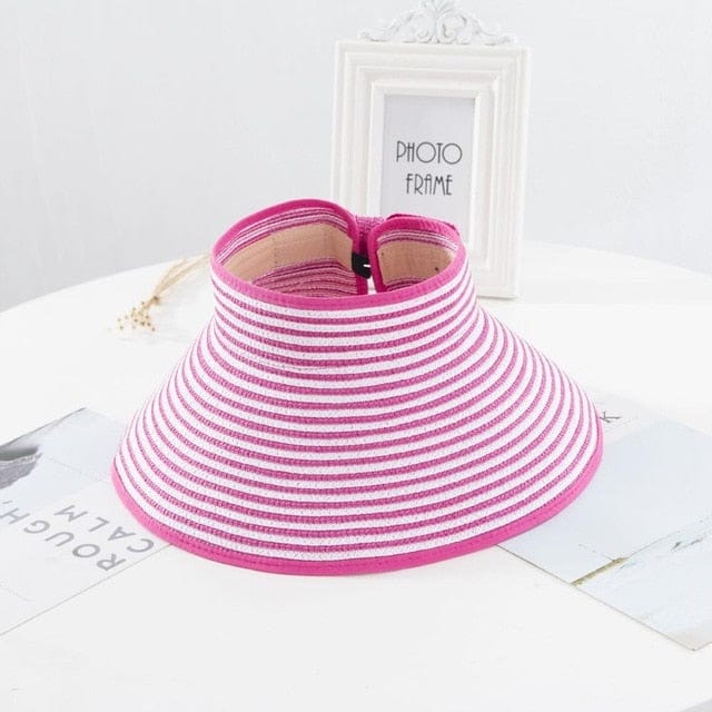 Roll-Up Straw Sun Hat- OUTLET - Premium Hat - Shop now at San Rocco Italia