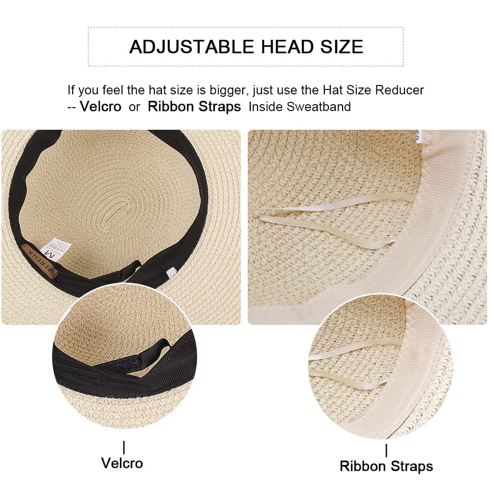 Wide-Brim Foldable Straw Hat - Premium Hat - Just €39.95! Shop now at San Rocco Italia
