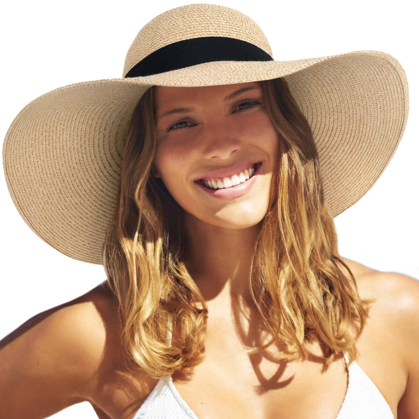 Wide-Brim Foldable Straw Hat - Premium Hat - Just €39.95! Shop now at San Rocco Italia