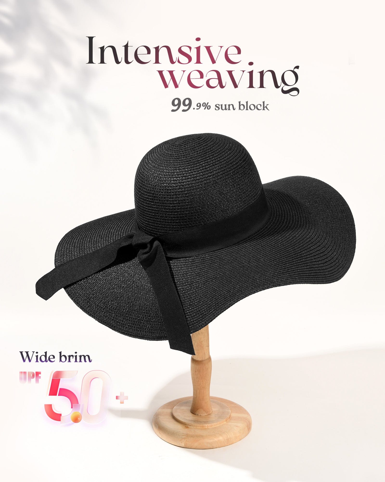 Wide-Brim Foldable Straw Sun Hat - Premium Hat - Shop now at San Rocco Italia