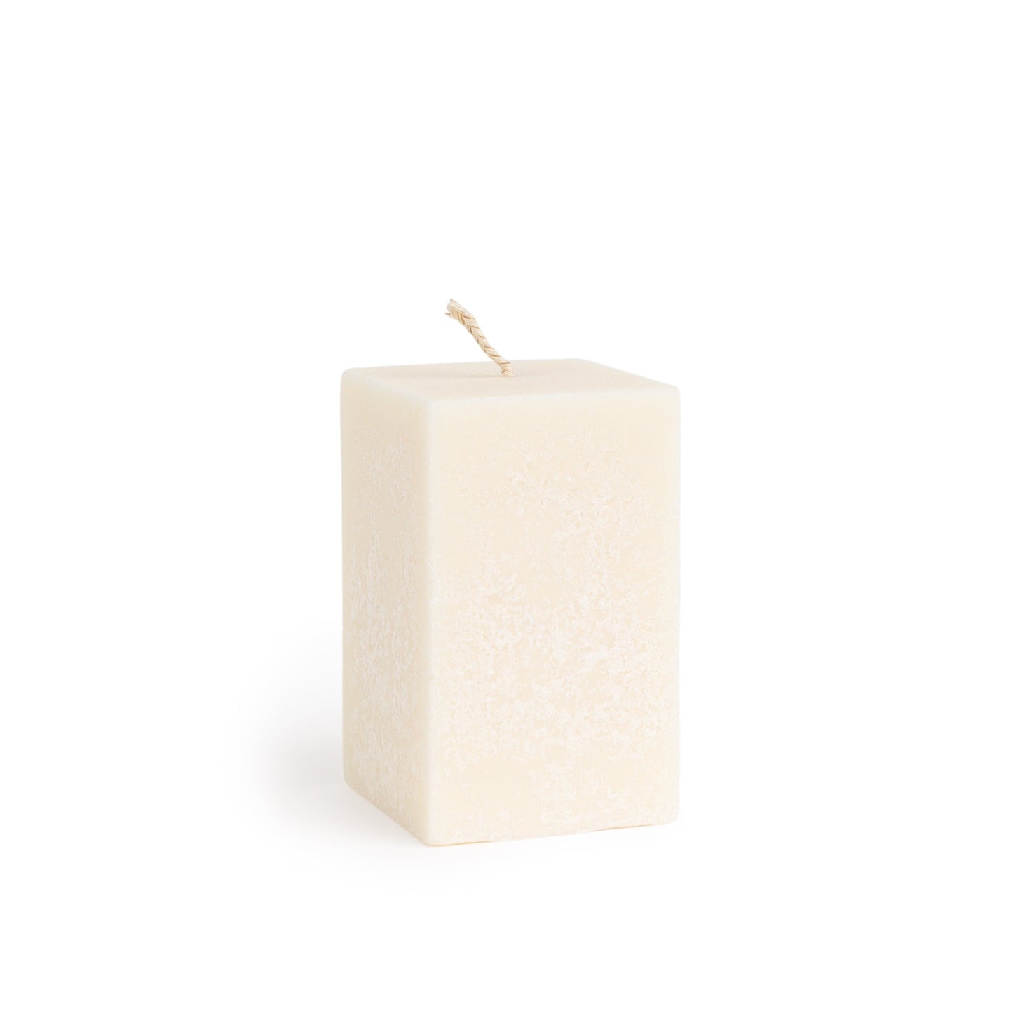 Vegan rectangular or cube shaped ivory pillar candles | Rapeseed wax - Premium Home Decor - Shop now at San Rocco Italia