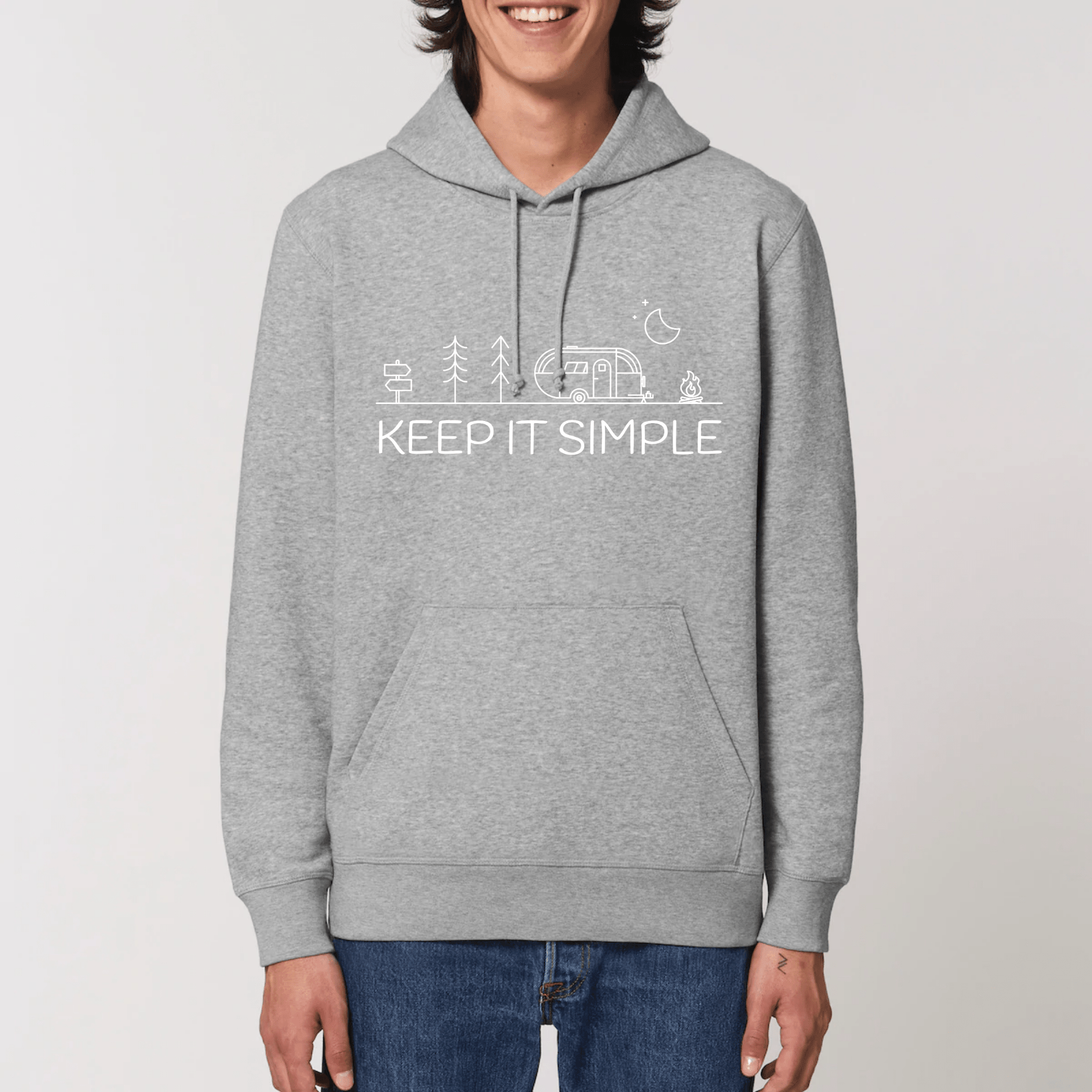 Keep it Simple Organic Unisex Hoodie - Premium Hoodie - DRUMMER - Stanley - DTG - Shop now at San Rocco Italia