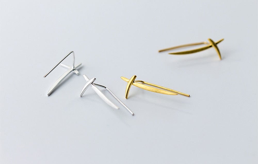 Sabre Ear Climber Earrings | 925 Silver Earrings - Premium Jewelry & Accessories - Earrings - Shop now at San Rocco Italia