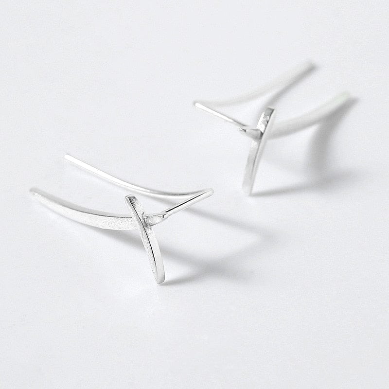 Sabre Ear Climber Earrings | 925 Silver Earrings - Premium Jewelry & Accessories - Earrings - Shop now at San Rocco Italia