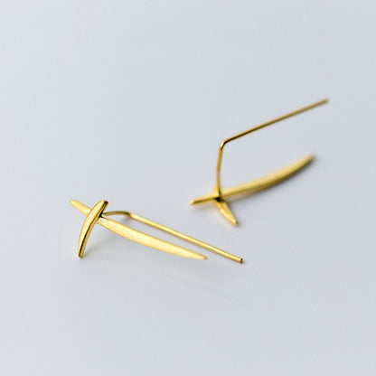 Sabre Ear Climber Earrings | 925 Silver Earrings - Premium Jewelry & Accessories - Earrings - Shop now at San Rocco Italia