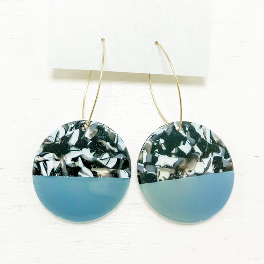 The Maddy Roundies Blue Earrings - Premium Jewelry & Accessories - Earrings - Shop now at San Rocco Italia