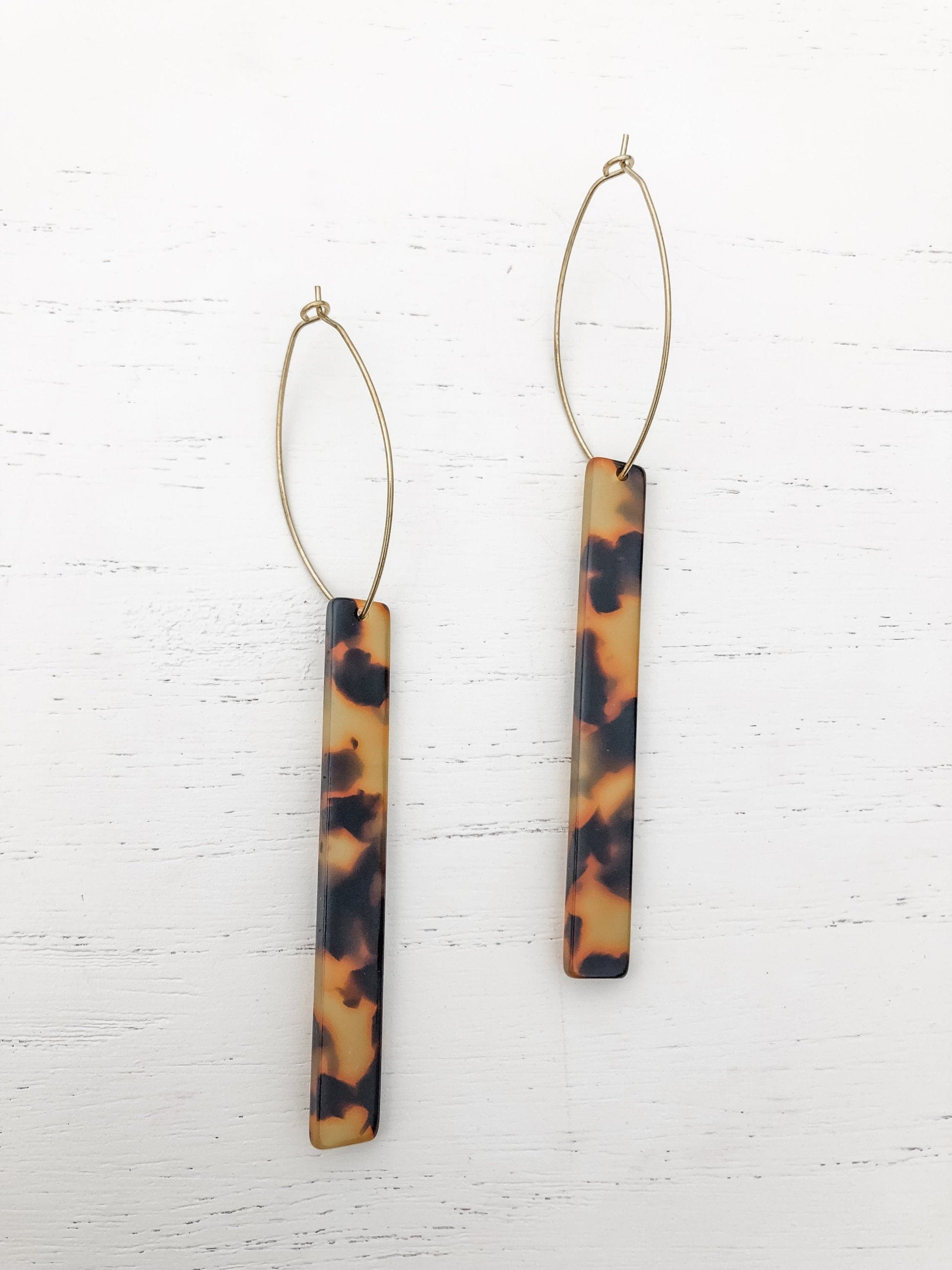 The Melissa Tall Tortoiseshell Earrings - Premium Jewelry & Accessories - Earrings - Just €73.95! Shop now at San Rocco Italia