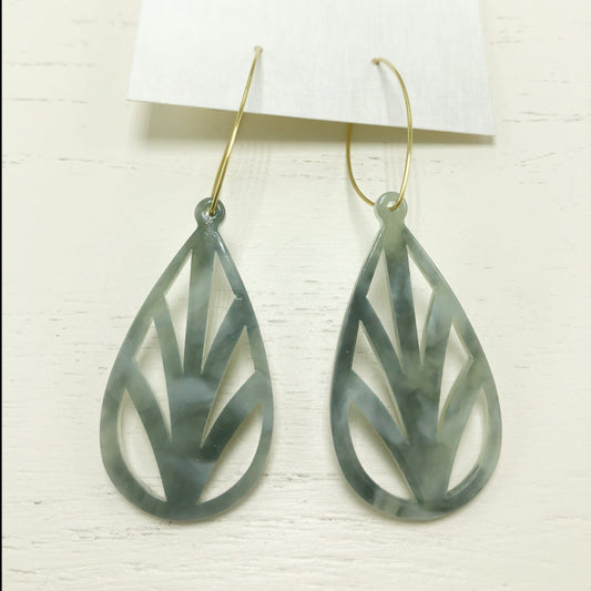 The Monica Green/Grey Earrings - Premium Jewelry & Accessories - Earrings - Shop now at San Rocco Italia