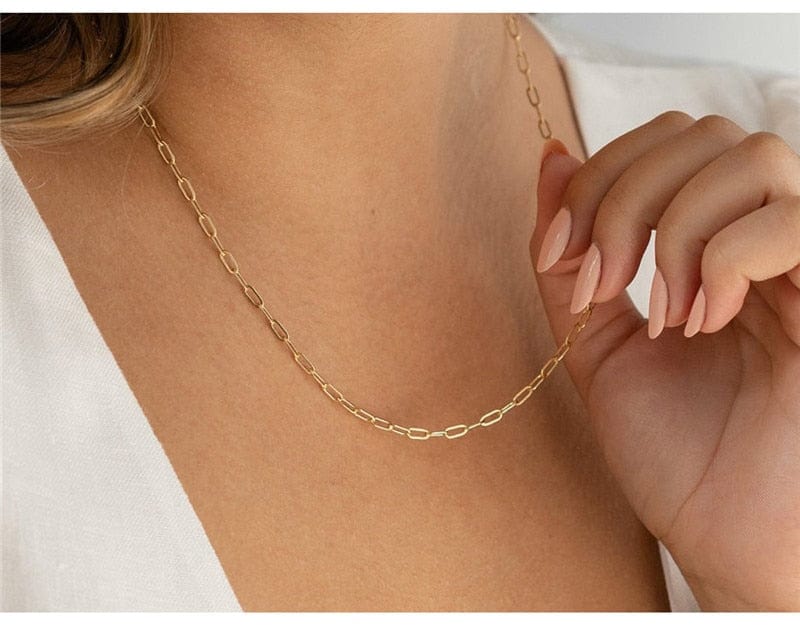 14K Gold Filled Chain Necklace - Premium Jewelry & Accessories - Neck